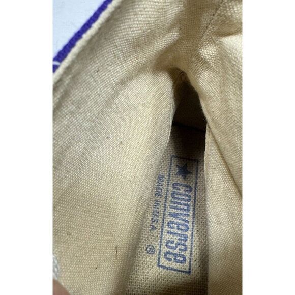 Vintage Converse All Star Chuck Taylor Purple High Top Made in USA Mens Size 5 - Picture 11 of 11